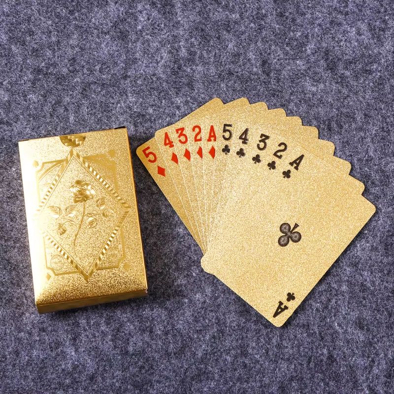 Luxury Waterproof Playing Cards – Sleek Black Poker Deck for Magic, Parties & Game Nights