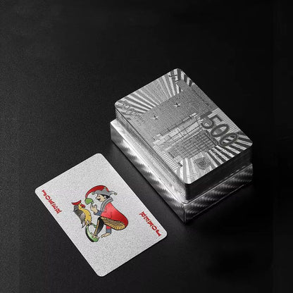 Luxury Waterproof Playing Cards – Sleek Black Poker Deck for Magic, Parties & Game Nights