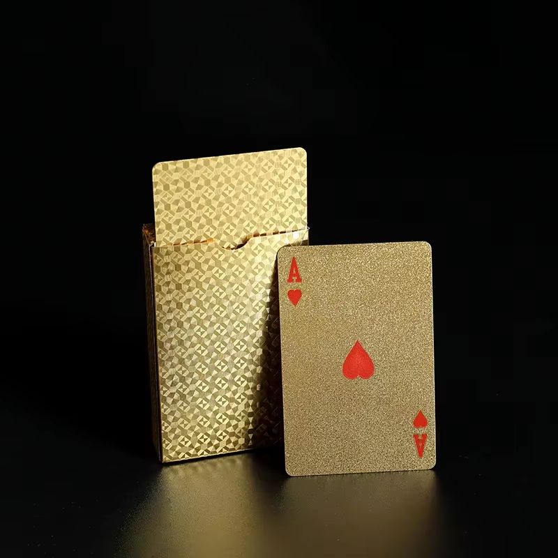 Luxury Waterproof Playing Cards – Sleek Black Poker Deck for Magic, Parties & Game Nights