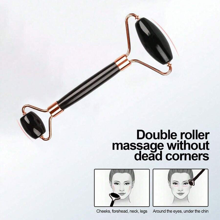 Facial Roller GuaSha Face Tool Set, Ice Face Roller Facial Skincare Ice Roller Kit for Cooling Massage, Lifting
