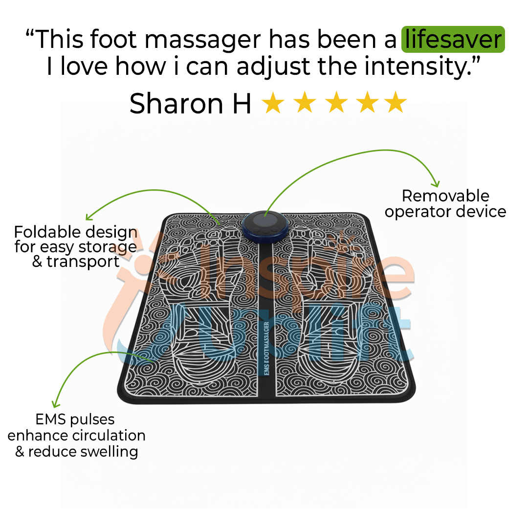 EMS Foot Massage Mat with Acupoints Stimulator