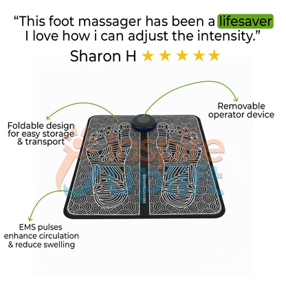 EMS Foot Massage Mat with Acupoints Stimulator