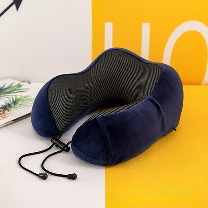 U Shaped Memory Foam Travel Neck Pillow for Sleeping and Airplane Use