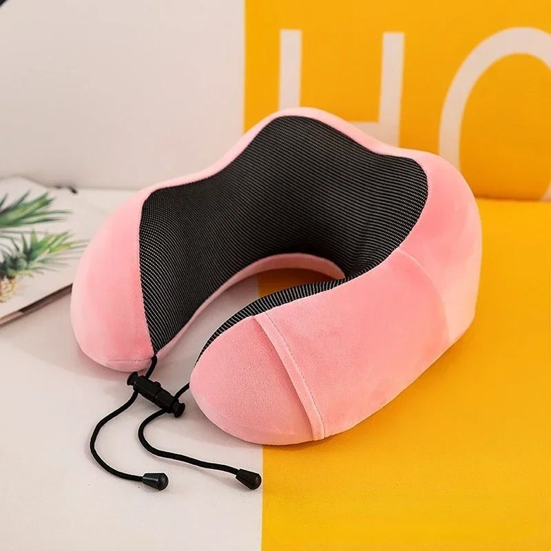 U Shaped Memory Foam Travel Neck Pillow for Sleeping and Airplane Use