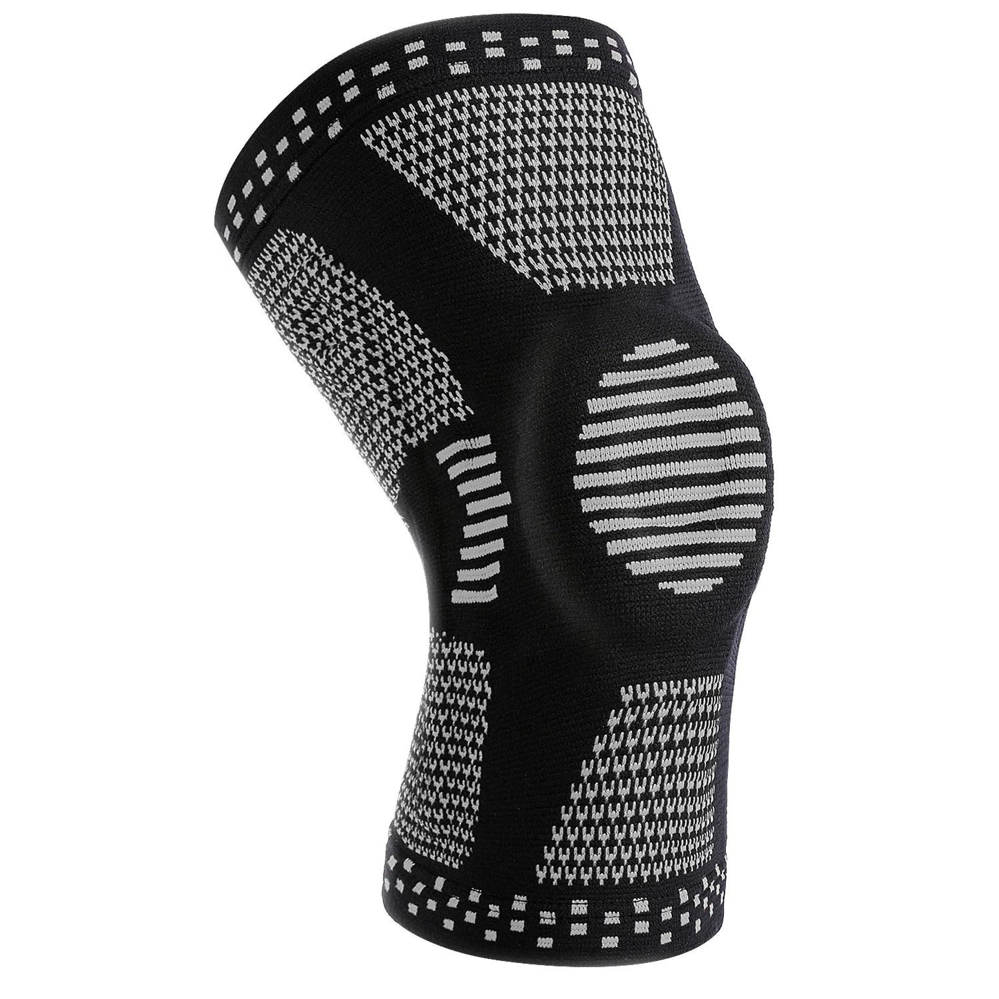 Knee Support Brace with Silicone Pads Patella Protector for Running Basketball and Sports