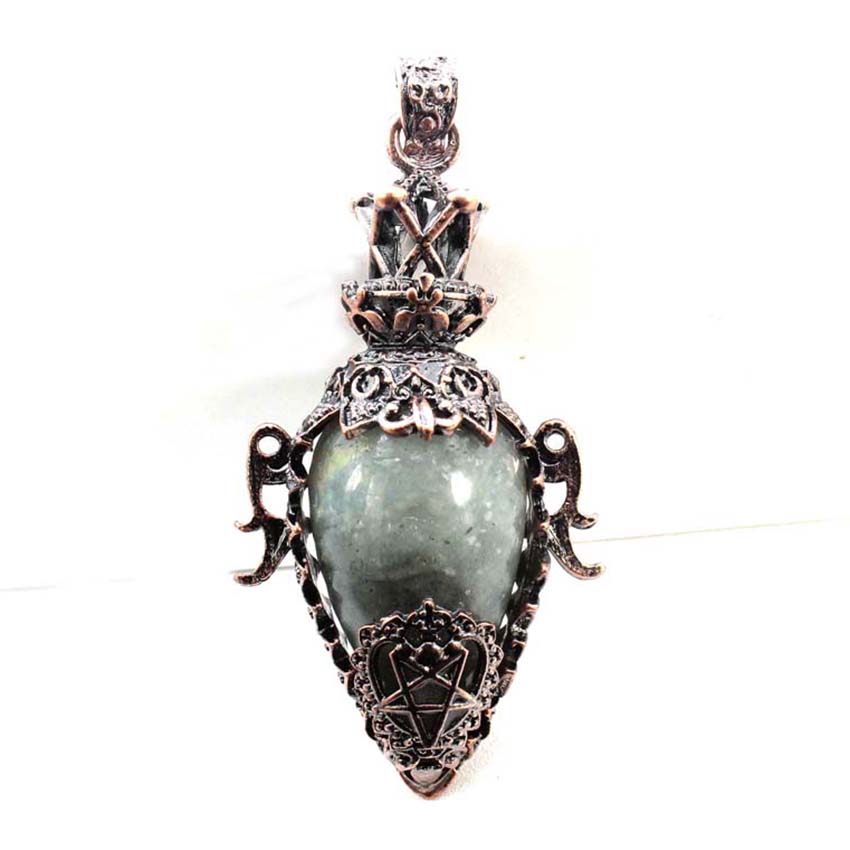 Water Drop Crystal Pendulum for Dowsing, Natural Amethyst, Rose Quartz, Onyx Antique Pendulums for Spiritual Divination