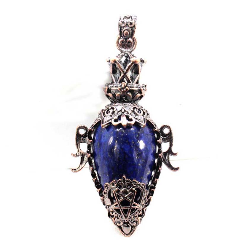 Water Drop Crystal Pendulum for Dowsing, Natural Amethyst, Rose Quartz, Onyx Antique Pendulums for Spiritual Divination
