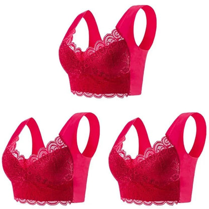 Cooling Ice Silk Wireless Lace Bra Top with Seamless Support for Everyday Comfort
