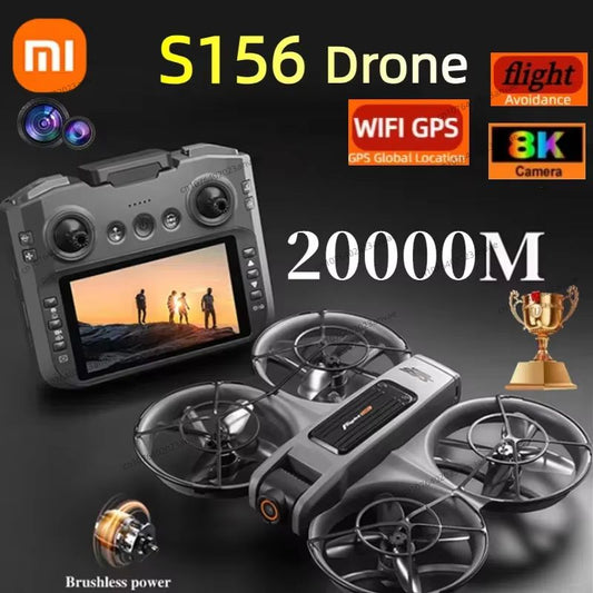 Xiaomi S156 Drone with GPS – 8K Dual Camera Quadcopter, Brushless Motors & 360° Obstacle Avoidance