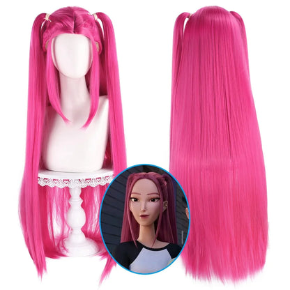 KPop Demon Hunters Cosplay Wig for Rumi, Mira & Zoey Heat-Resistant Anime Character
