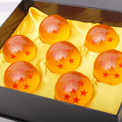 Resin Dragon Ball Set 7 Piece Anime Collectible with Display Box