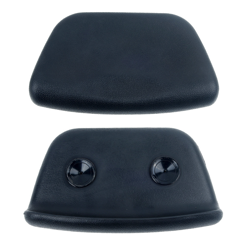 Luxury Black Spa Bath Pillow PU Bathtub Headrest, Waterproof Bath Cushion, Soft Bathtub Pillow for Neck & Head Support