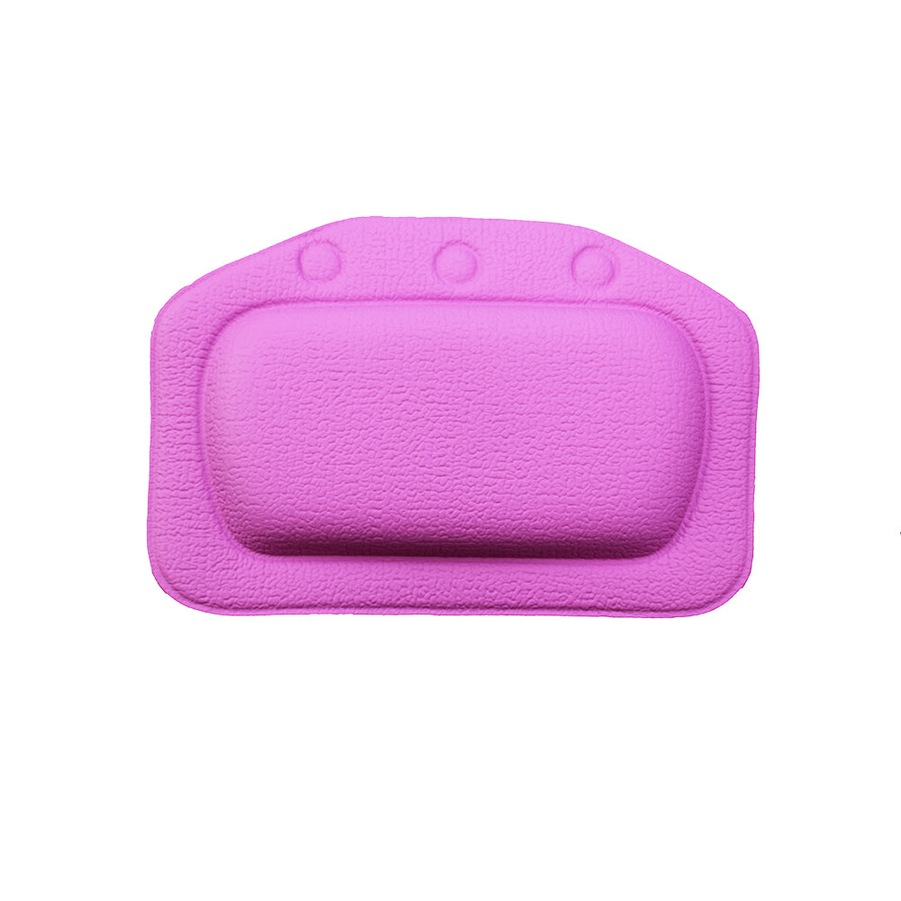 Luxury SPA Soft Bath Pillow for Comfortable Neck and Back, Eco-Friendly Bathtub Cushion Bathroom Headrest with Suction
