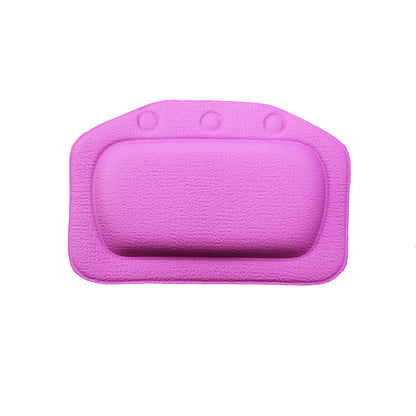 Luxury SPA Soft Bath Pillow for Comfortable Neck and Back, Eco-Friendly Bathtub Cushion Bathroom Headrest with Suction