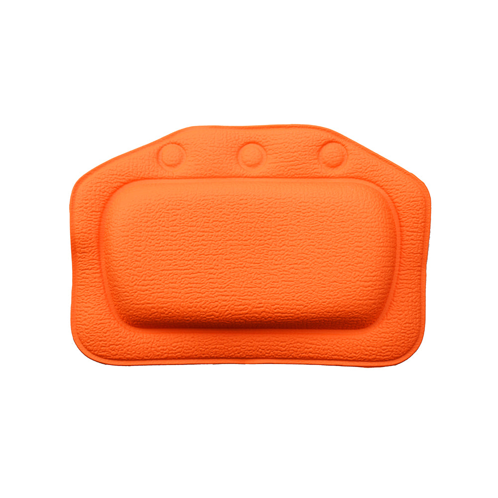 Luxury SPA Soft Bath Pillow for Comfortable Neck and Back, Eco-Friendly Bathtub Cushion Bathroom Headrest with Suction
