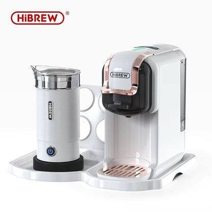 HiBREW 5-in-1 Multi-Capsule Coffee Machine - 19-Bar Hot & Cold Espresso Maker (Compatible with Nespresso, DG, K-Cup & Po