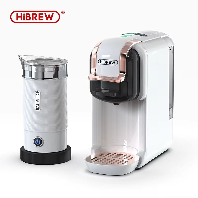 HiBREW 5-in-1 Multi-Capsule Coffee Machine - 19-Bar Hot & Cold Espresso Maker (Compatible with Nespresso, DG, K-Cup & Po