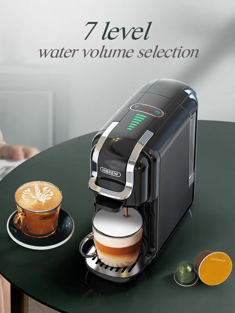 HiBREW 5-in-1 Multi-Capsule Coffee Machine - 19-Bar Hot & Cold Espresso Maker (Compatible with Nespresso, DG, K-Cup & Po