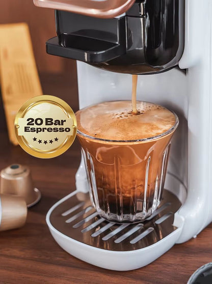 HiBREW 5-in-1 Multi-Capsule Coffee Machine - 19-Bar Hot & Cold Espresso Maker (Compatible with Nespresso, DG, K-Cup & Po