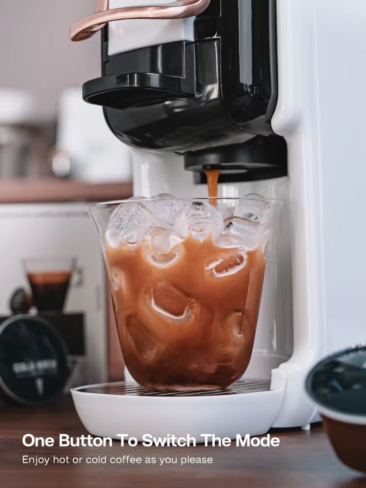 HiBREW 5-in-1 Multi-Capsule Coffee Machine - 19-Bar Hot & Cold Espresso Maker (Compatible with Nespresso, DG, K-Cup & Po