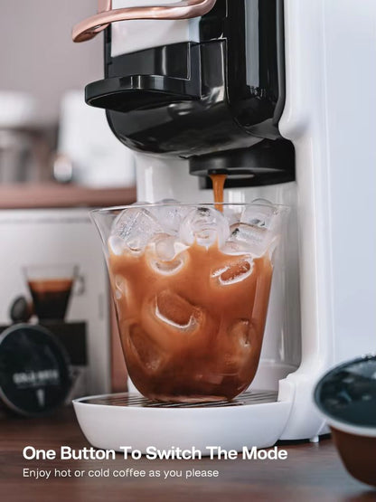 HiBREW 5-in-1 Multi-Capsule Coffee Machine - 19-Bar Hot & Cold Espresso Maker (Compatible with Nespresso, DG, K-Cup & Po