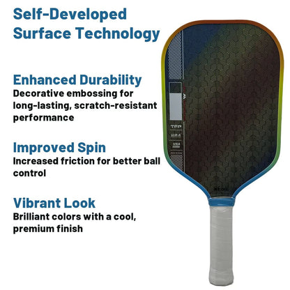 Perseus Pro IV Pickleball Paddle – Gen 4 Foam Core with T700 Carbon Fiber Face