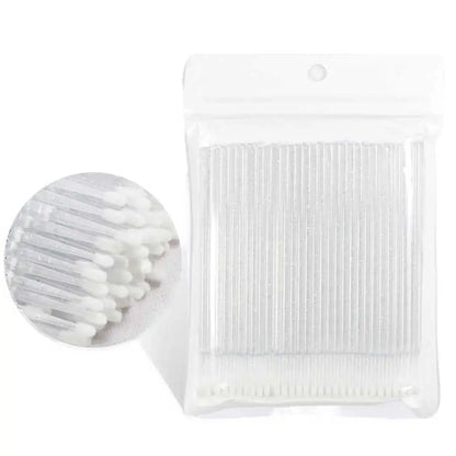 Crystal Disposable Eyelash Brushes & Microbrushes for Precise Lash Extensions, Single-Use Tools for Beauty Professionals