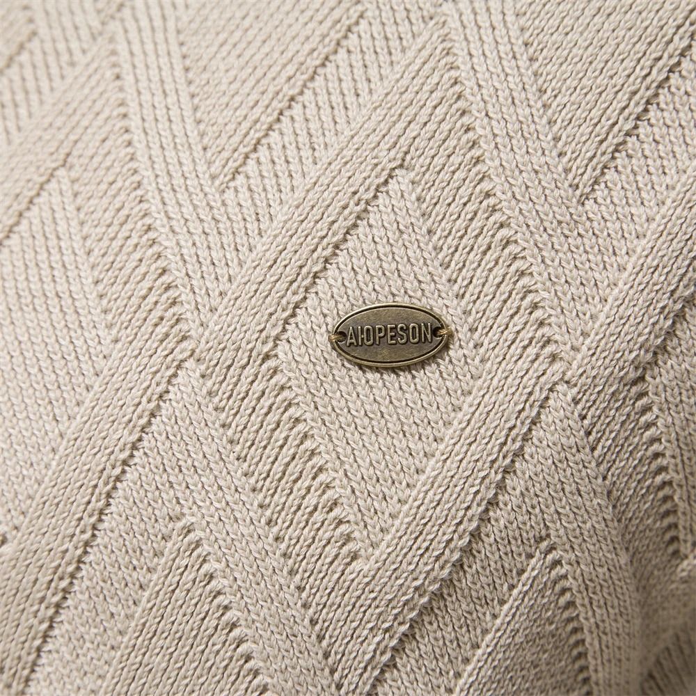 Mens Solid Knit Pullover Sweater