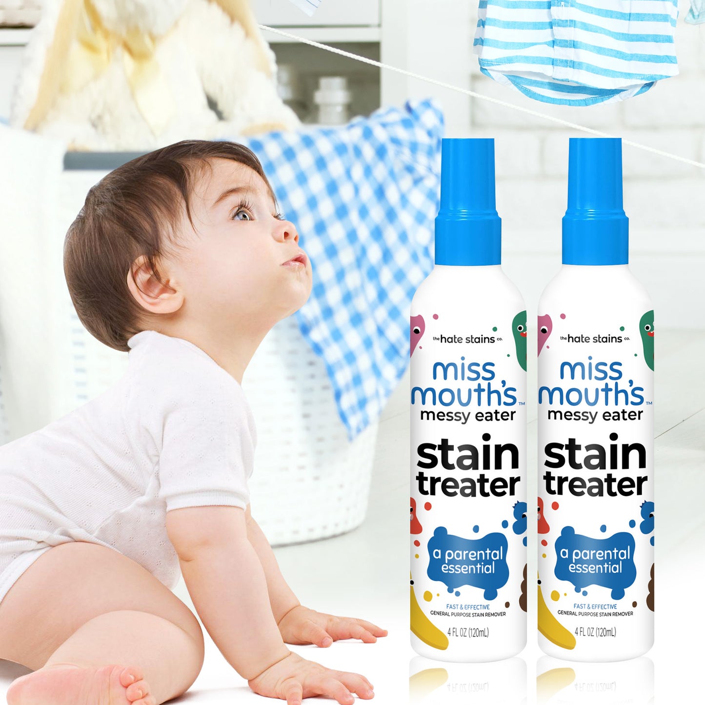Fabric & Clothes Stain Remover Spray, Portable Spray and Wash Stain Remover for Coat, Carpet Yellow Spot Removal