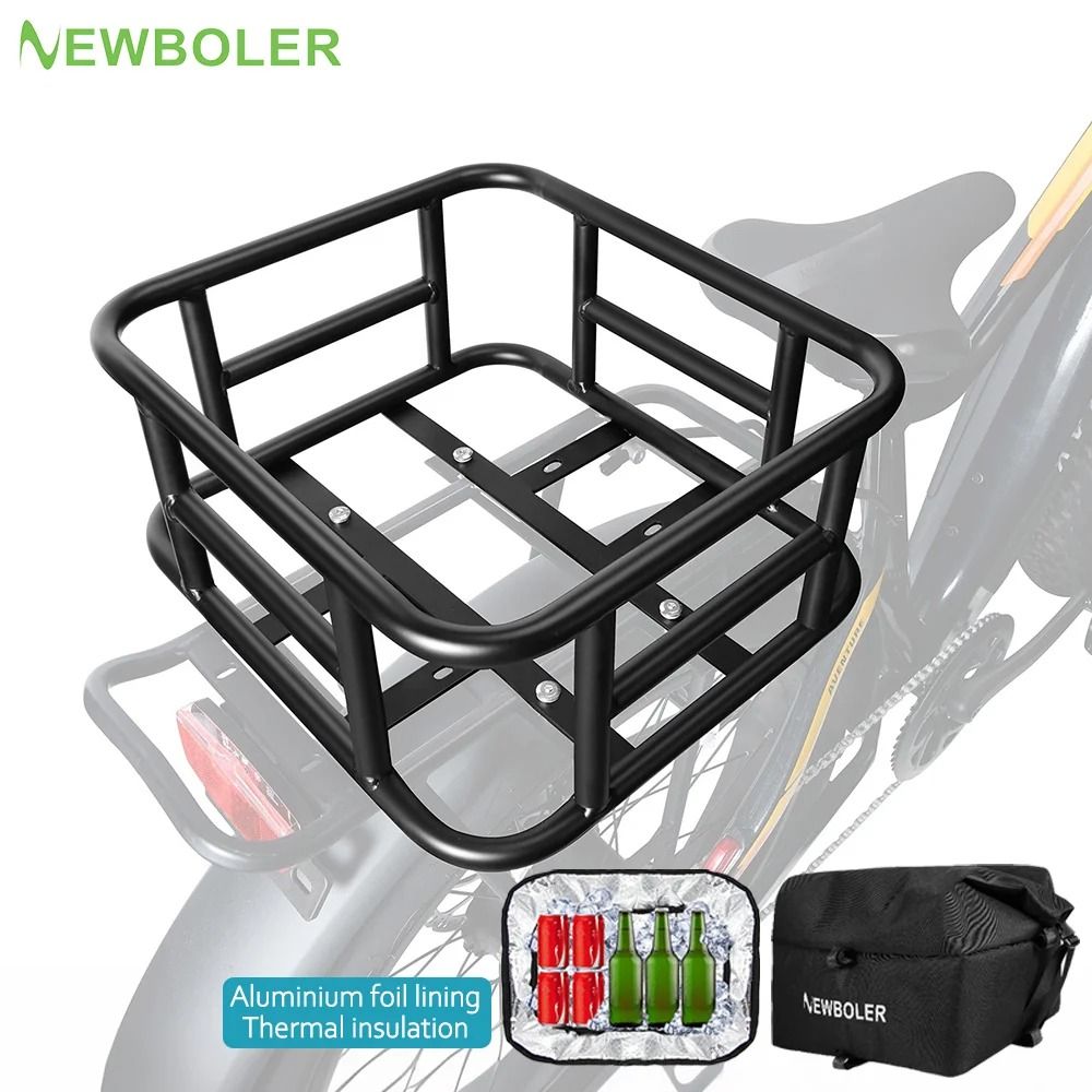 Rear Bike Basket with Large Capacity Cargo Rack