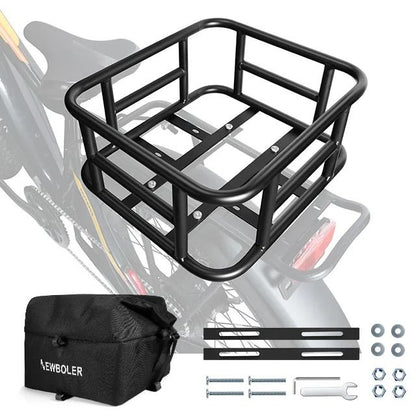 Rear Bike Basket with Large Capacity Cargo Rack