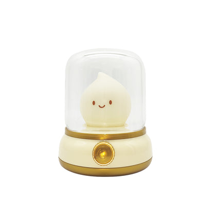 USB Rechargeable Kerosene LED Night Light Cute Flameless Candle Light with Two Modes, Dimmable Camping Lamp for Bedroom
