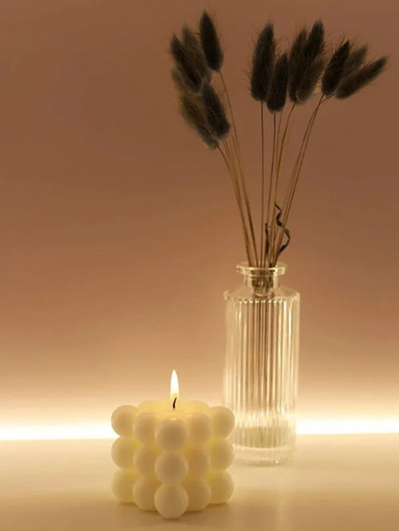 Handmade Creative Ball-Shaped Soy Wax Magic Cube Aromatherapy Candle, Luxury Wedding Favor Gift & Unique Decorative