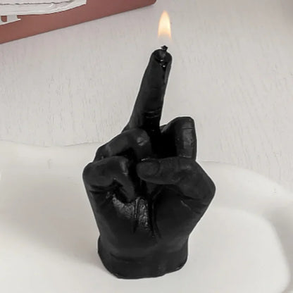 Creative Candles Middle Finger Shaped Gesture Scented Candles, Funny Quirky Gifts, Unique Home Decoration Ornaments