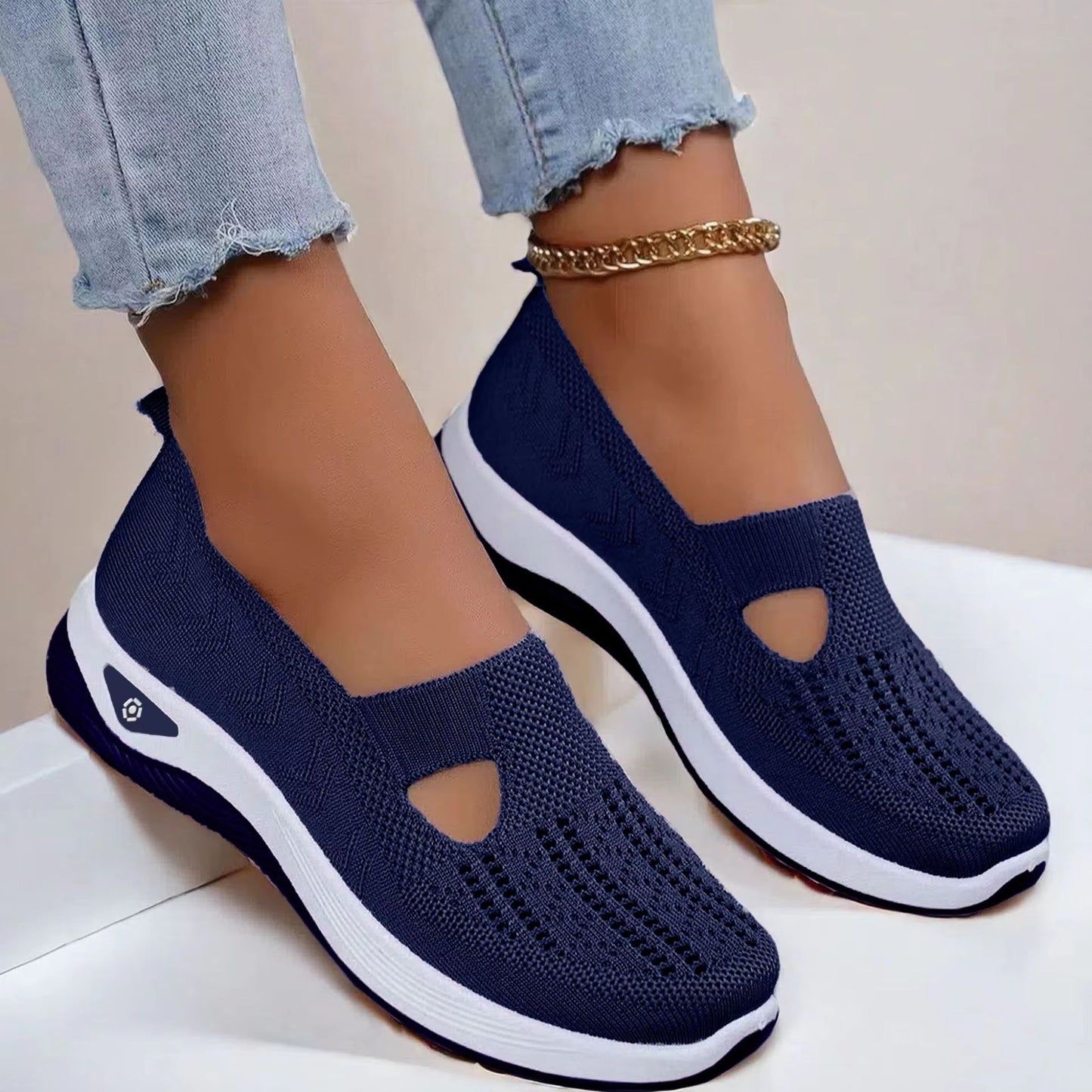 Women's Breathable Walking Shoes – Soft Bottom Casual Anti-Slip Summer Footwear