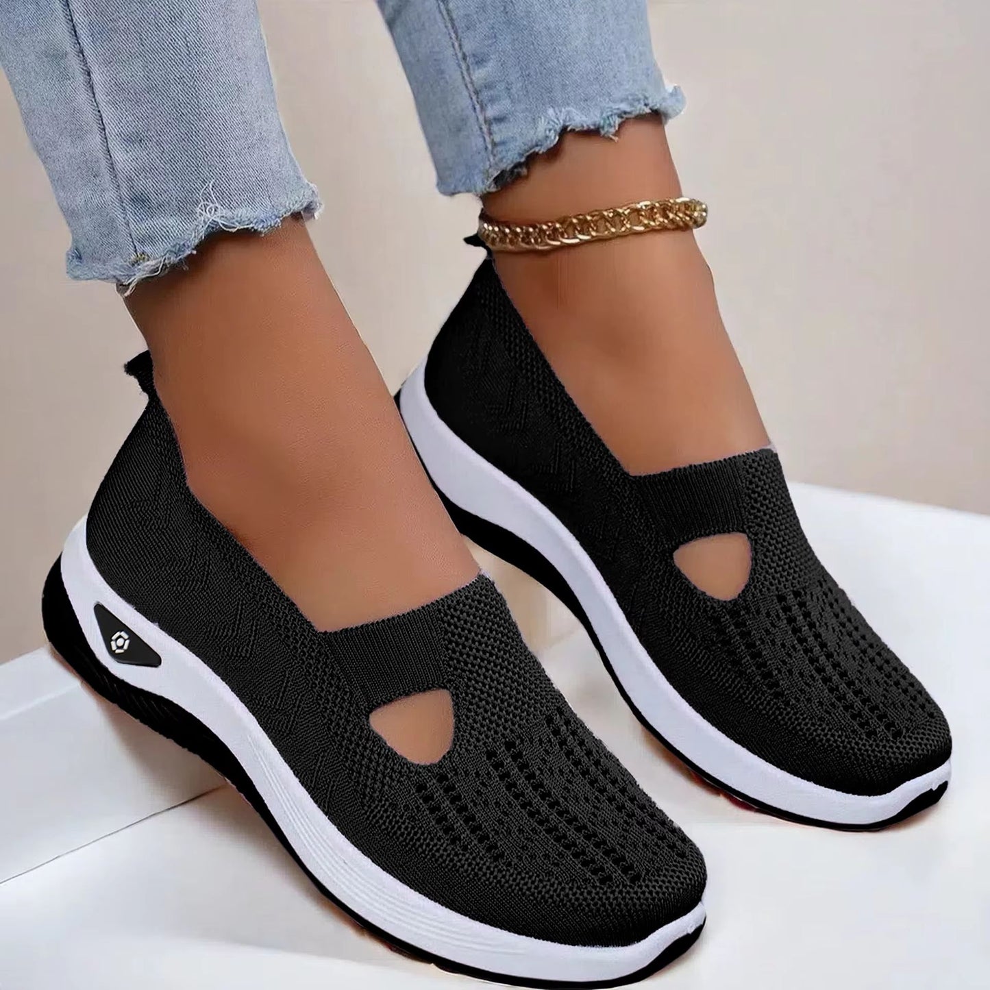 Women's Breathable Walking Shoes – Soft Bottom Casual Anti-Slip Summer Footwear