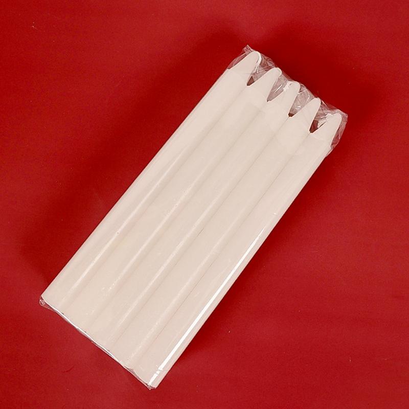 Short Taper Candles, Natural Wax Unscented Candle Survival Supplies for Wedding, Home & Special Occasions