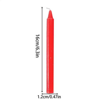 Short Taper Candles, Natural Wax Unscented Candle Survival Supplies for Wedding, Home & Special Occasions
