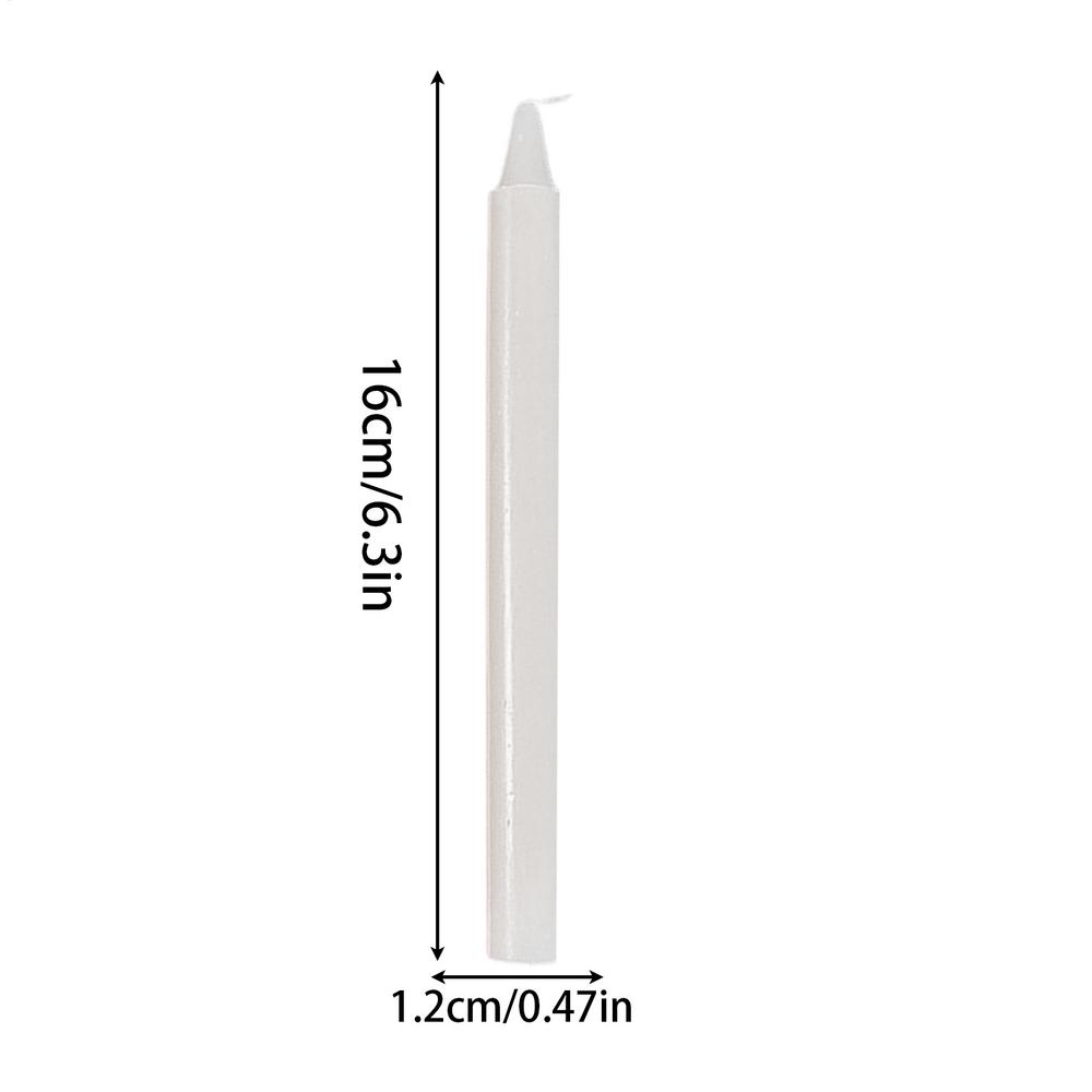Short Taper Candles, Natural Wax Unscented Candle Survival Supplies for Wedding, Home & Special Occasions