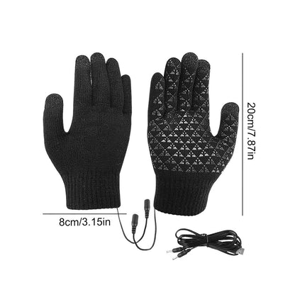 USB Electric Heated Gloves | Touchscreen Winter Gloves for Skiing, Riding & Outdoor Adventure