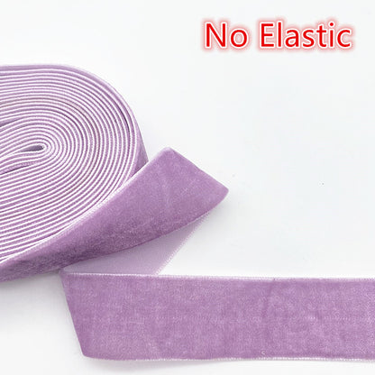 Colour Velvet Ribbon Single Face, Bowknot Party Decorations Christmas Ribbon Line