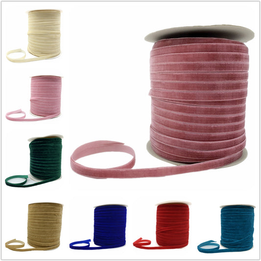 Velvet Ribbon, Handmade Wedding Party Decoration, Gift Wrapping, DIY Hair Bow, Sewing Fabric