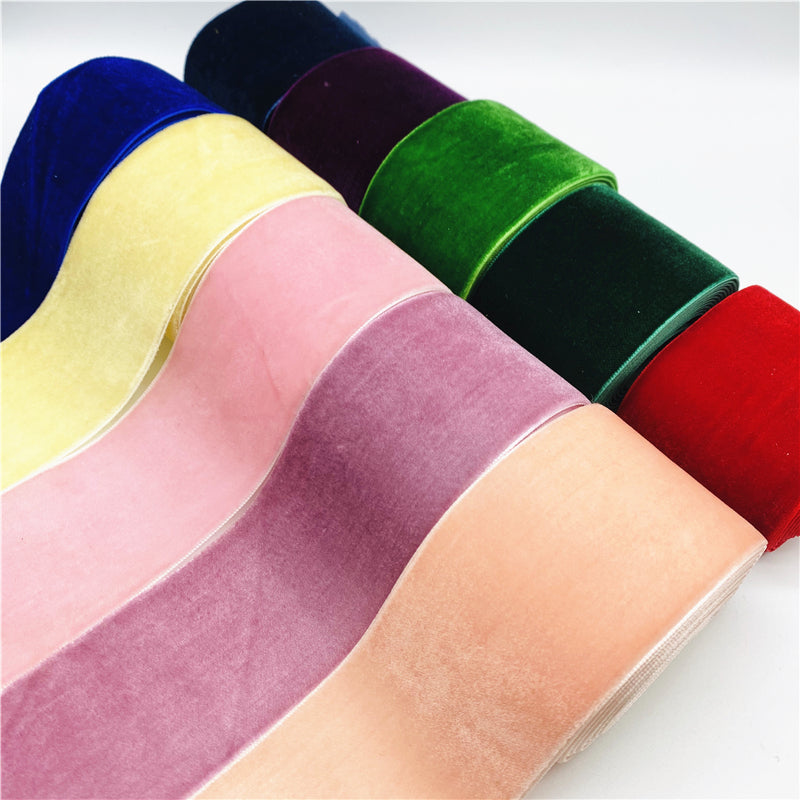 Velvet Ribbon, Handmade Wedding Decoration, Gift Wrapping, Party Ribbon, Sewing Fabric, DIY Hair Bows