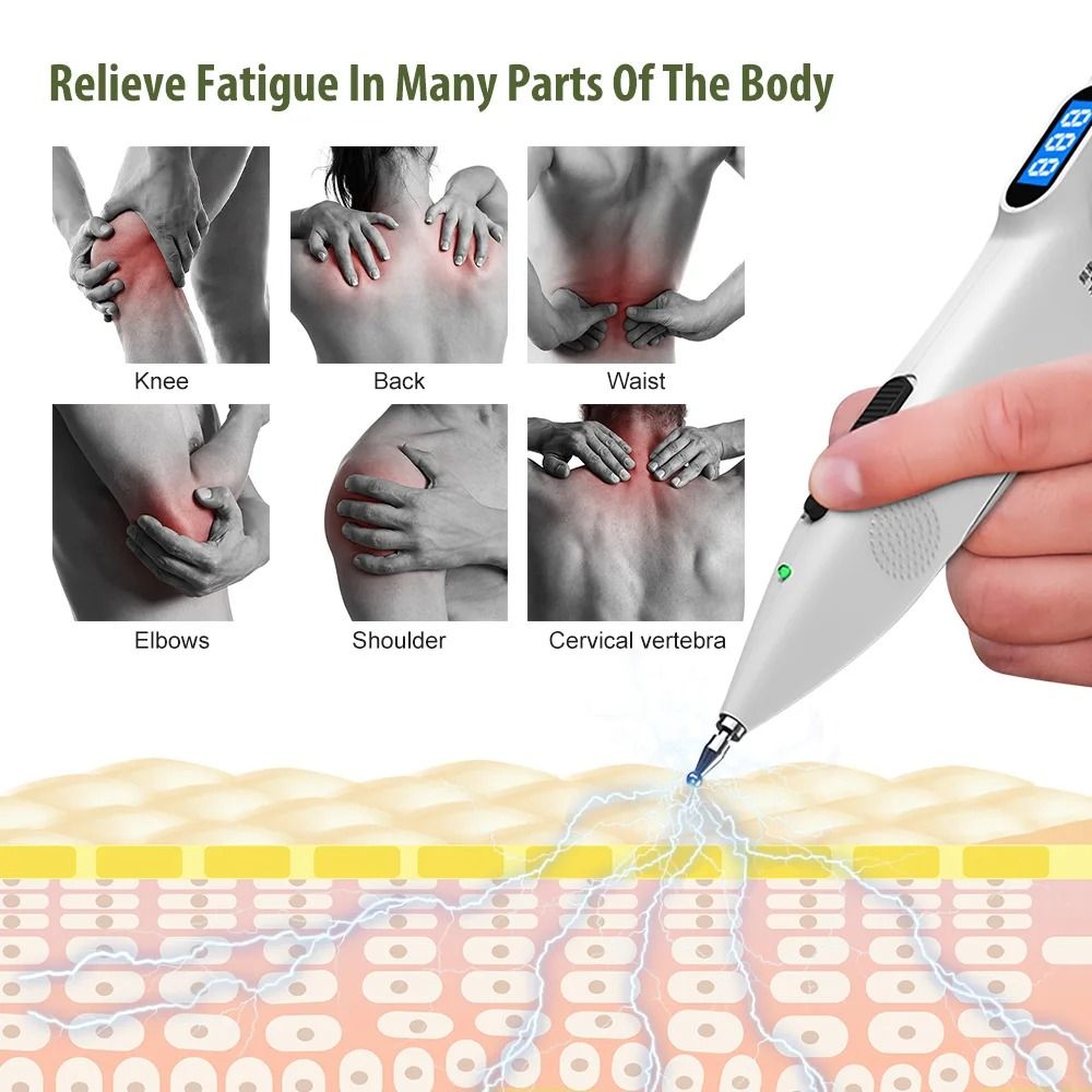 Acupuncture Pen Digital Display Electro Acupuncture Point Muscle Stimulator Device