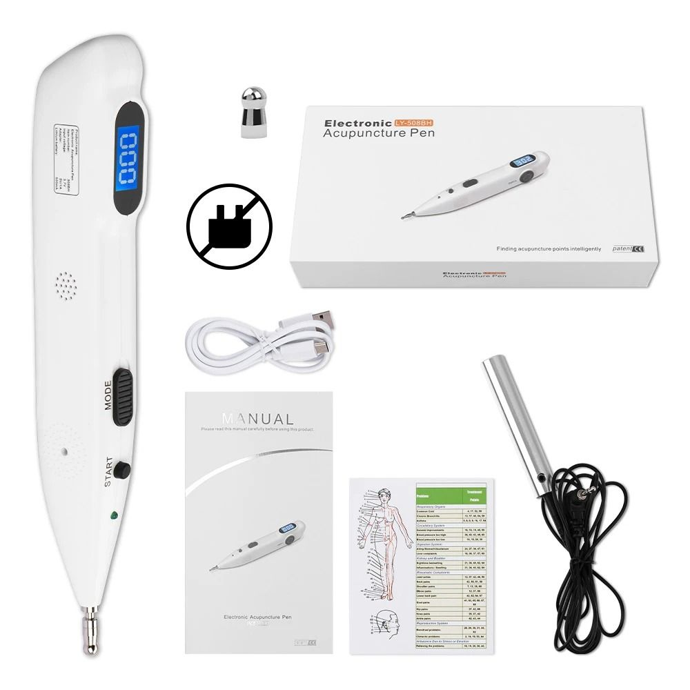 Acupuncture Pen Digital Display Electro Acupuncture Point Muscle Stimulator Device