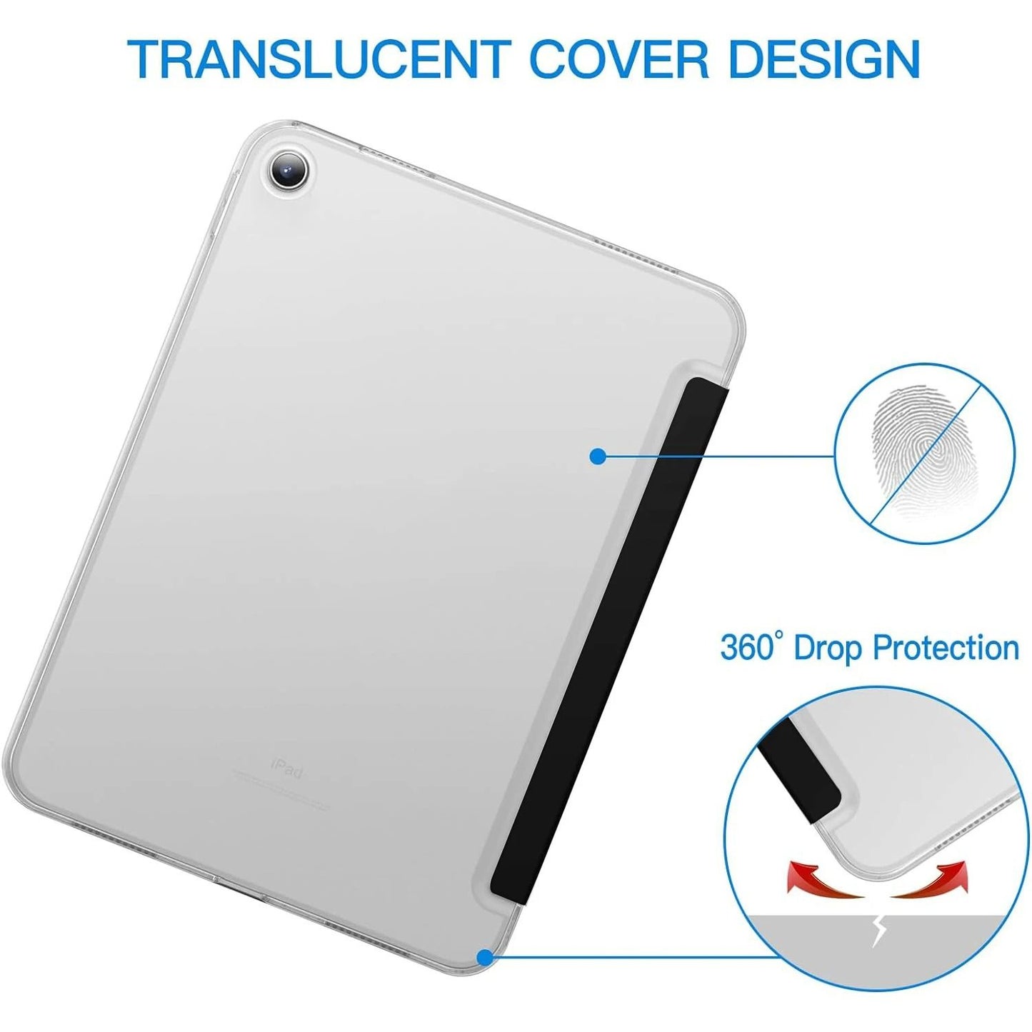 Tri Fold Flip Stand Cover for 11 inch Galaxy Tab A9 Plus