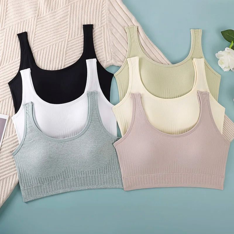 Breathable Seamless Sports Bra for Women Yoga Fitness Push Up Shockproof Crop Top