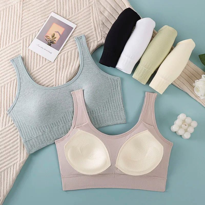 Breathable Seamless Sports Bra for Women Yoga Fitness Push Up Shockproof Crop Top