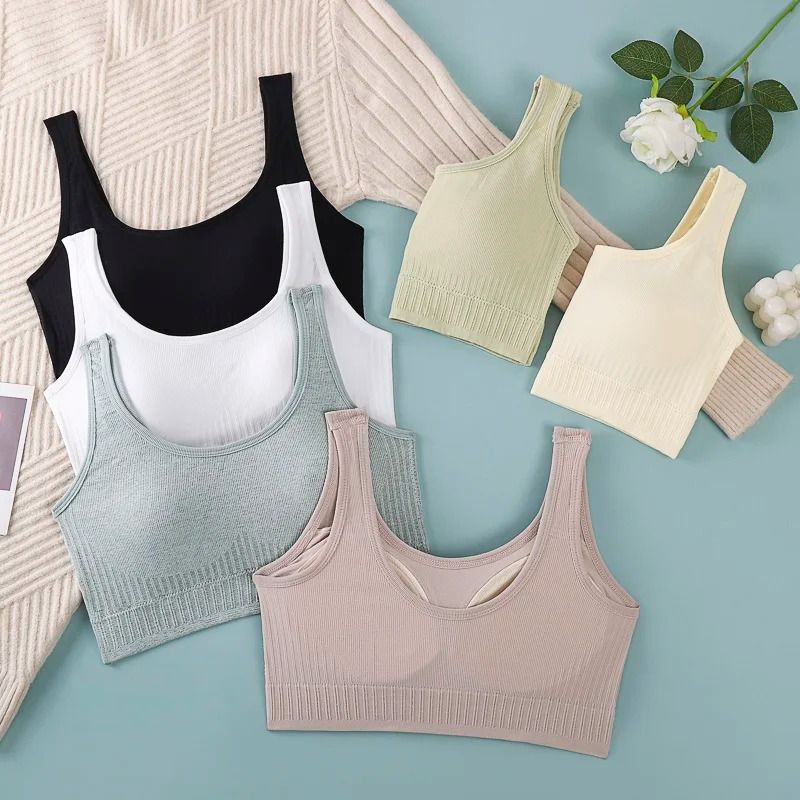 Breathable Seamless Sports Bra for Women Yoga Fitness Push Up Shockproof Crop Top