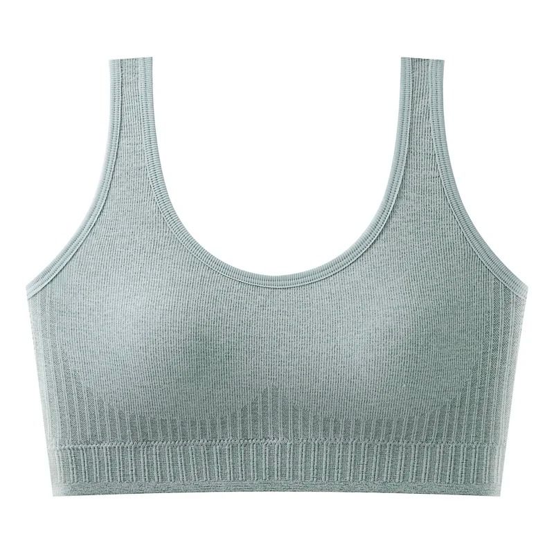 Breathable Seamless Sports Bra for Women Yoga Fitness Push Up Shockproof Crop Top